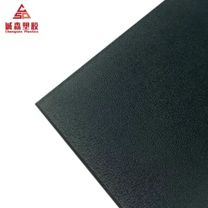 Low Price Cheap Wholesale Textured Embossed ABS Black Plastic Sheet 1/8" X 24" X 24" Textured
