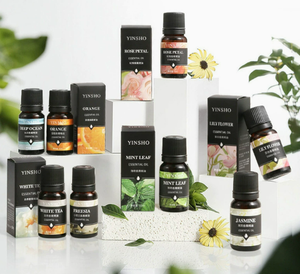 Kit d'huiles essentielles 10 ml, 6 pièces, huiles de <span class=keywords><strong>massage</strong></span> avec diffuseur corporel, aromathérapie, croissance des cheveux, humidificateur relaxant pour les cheveux et le corps - Product Image 1