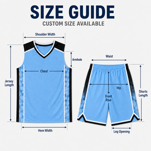 Custom gemaakte jeugdbasketbaluniform, V-hals jacquard mesh sleeveless jersey shorts set voor junioren basketbalcompetities - Product Image 5