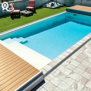 Water Crown Electric Automatic Translation Pool Cover Remote Control <b>Sliding</b> Cover For <b>Large</b> Inground Swimming Pools - Product Image 6
