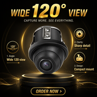Caméra de recul HD CCD pour voiture, caméra de stationnement arrière, grand angle 120 degrés, montage externe, DC12V