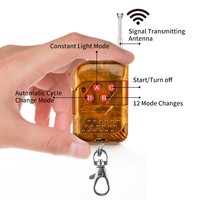 Kit de feux stroboscopiques pour voiture 4*6 LED 4-en-1, 18 modes, 12V, feux de position latéraux clignotants, lampe d'urgence à montage en surface, 6000 lumens, neuf