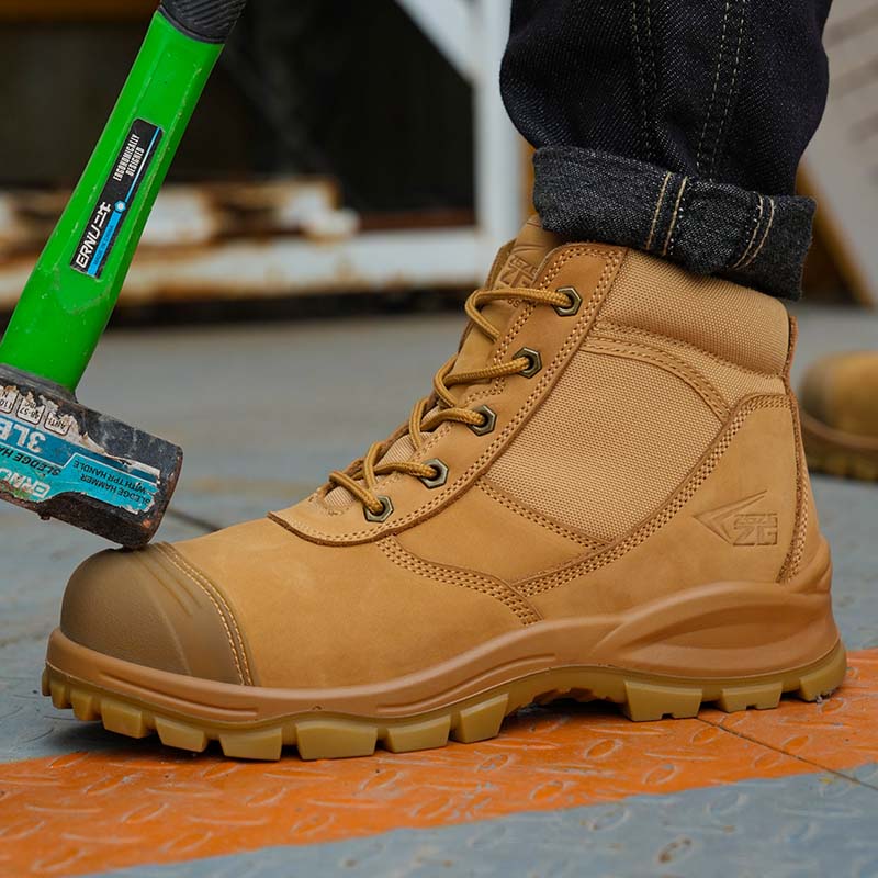 ZG L602 Safety Boots - Durable Nubuck Leather & Steel Toe