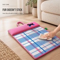 Tapis de couchage pliable de luxe pour animaux de compagnie, en tissu moderne, rafraîchissant pour l'été, imperméable, respirant, en soie glacée, antidérapant, pour chiens et chats