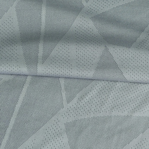 Tessuto in Rete Jacquard Personalizzato in Poliestere e Spandex, Traspirante e ad Asciugatura Rapida, con Motivo Geometrico a Pois, per Magliette Sportive e <span class=keywords><strong>Maglie</strong></span> da <span class=keywords><strong>Calcio</strong></span> - Product Image 4