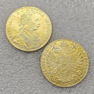 1873-1915 Empire autrichien 4 Ducats - François-Joseph Ier <span class=keywords><strong>Pièces</strong></span> <span class=keywords><strong>d</strong></span>'<span class=keywords><strong>or</strong></span> autrichiennes - Product Image 1