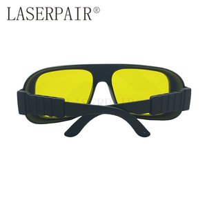 نظارات أمان عالية النفاذية للنقش بالليزر 355nm 450nm نظارات أمان مع أرجل مرنة لحماية العين - Product Image 5