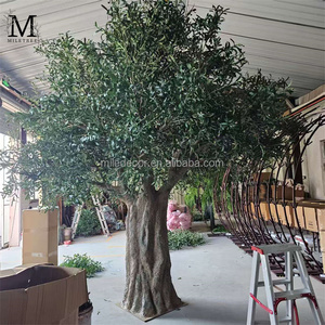 Árbol de <span class=keywords><strong>Olivo</strong></span> Artificial Verde Personalizado MILE, Simulación de Árbol Alto de Seda, Planta Artificial Grande para Decoración de Eventos en Hoteles - Product Image 3