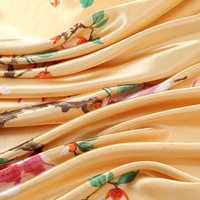 Écharpe carrée en satin pour femme, effet soie |   Bandana vintage imprimé et uni pour cheveux, tête, cou, à porter au quotidien