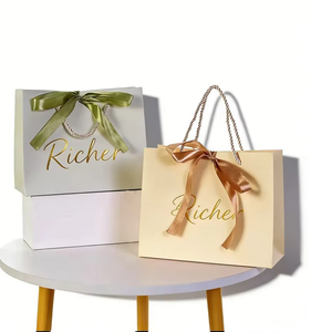 OEM Logo Size Customized pink <b>Red</b> White Wedding Candy Chocolate Perfume Lipstick Gift Bag With Ribbon - Product Image 3