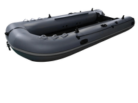 4.5m bateau pneumatique SD450 couleur gris foncé avec PVC 0.9mm
