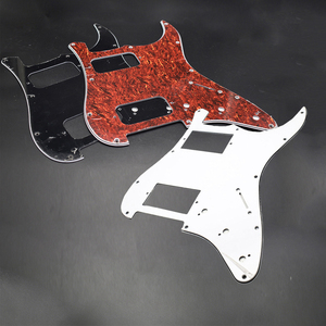 PVC 3-Ply 11 Hole <strong>Stratocaster</strong> HH Pickguard, ST Double Humbucker Scratch Plate, Electric Guitar Replacement Parts Wholesale - Product Image 1