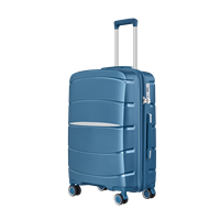 Valise à roulettes d'affaires en PP rigide, durable, avec fermeture éclair TSA, pour la vente au détail et en gros