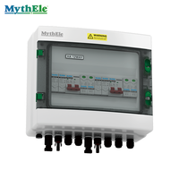 Boîtier de Combinaison DC Étanche IP65 500V 2 Chaînes 2 Entrées 2 Sorties pour Système Solaire Photovoltaïque avec SPD et MCB