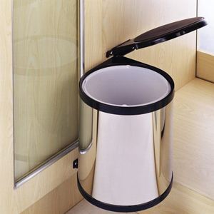 Armoire de cuisine <span class=keywords><strong>sous</strong></span> <span class=keywords><strong>évier</strong></span> rotation en acier inoxydable 8L/14L <span class=keywords><strong>poubelle</strong></span> <span class=keywords><strong>poubelle</strong></span> - Product Image 1