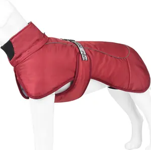 OEM Logo Ấm Pet Vải Mùa Đông Cho Bán Buôn Dog Coat Áo Khoác Thiết Kế Áo Khoác Với Bông Không Thấm Nước Phản Quang Pet Áo Khoác Mùa Đông