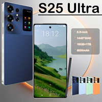 Smartphone 5G S25 Ultra Layar Penuh 16GB 1TB Kamera 72MP Plus 108MP Android 15 Dual SIM