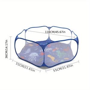 Carpa Plegable al por Mayor, Castillo Infantil Azul, <span class=keywords><strong>Piscina</strong></span> de Bolas, <span class=keywords><strong>Piscina</strong></span> de Bolas Oceánicas <span class=keywords><strong>para</strong></span> Niños, Túnel Plegable, Casa de Juegos <span class=keywords><strong>para</strong></span> Niños - Product Image 6
