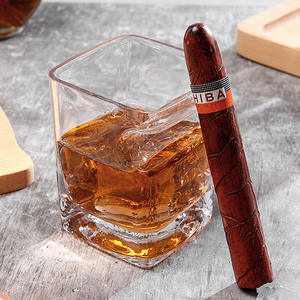 Châu Âu và Mỹ sáng tạo vàng-gọng tái sử dụng bền Thick-bottomed Shot <span class=keywords><strong>Glass</strong></span> Cigar ly cho <span class=keywords><strong>Whisky</strong></span> rượu mạnh Hộp quà tặng - Product Image 2