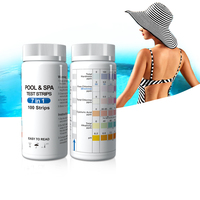 Tiras Reactivas para Piscinas en Oferta, Kit de Prueba de Agua de 7 Parámetros, Cloro, Equipo de Juego Acuático, Prueba de Agua de Piscina