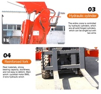 Chariot élévateur Mini grue à béton Construction industrielle Grue portable 4 tonnes Petite grue de levage Machine