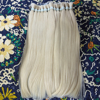 Extensions de cheveux vierges lisses de 40 pouces en gros, 613 blond russe, cuticules alignées, mèches de cheveux humains bruts, fournisseur