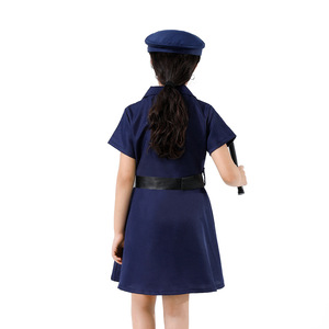 Costumi da Poliziotta per Bambini, Travestimenti Carini con Gonna da <span class=keywords><strong>Polizia</strong></span> per Ragazze, Uniformi per Halloween e Spettacoli - Product Image 4