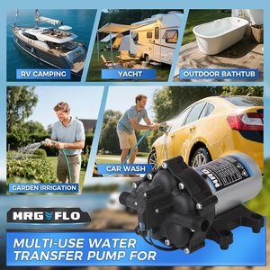 MRGVFLO Fresh <b>Water</b> <b>Pump</b> 110V AC 7GPM 70PSI Five Chamber Self Priming Diaphragm Marine Use - Product Image 5