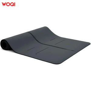 Tapis de yoga Woqi 6 mm d'épaisseur, TPE gris foncé, pliable, rectangulaire, pour le fitness et le remodelage corporel - Product Image 2