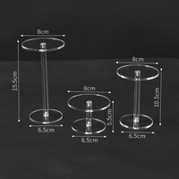 Support à gâteau rond en acrylique avec présentoir pour boîtes mystères, rangement de desserts et présentation en niveaux
