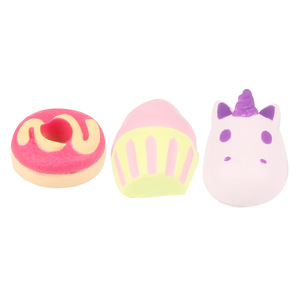 Juguetes Antiestrés Unicornio Donut Cupcake Tapones para los Oídos TPE Suaves para Aliviar el Estrés para Niños de 2 a 4 Años Unisex - Product Image 1