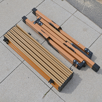 Mesa Plegable Moderna y Ligera de Acero Inoxidable para Exteriores con Acabado de Grano Metálico para Acampar, Hacer Barbacoas y Comer al Aire Libre