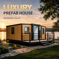 Maison préfabriquée écologique à double aile de 10 pieds ou 20 pieds, compacte et extensible, pour la vie hors réseau et le camping