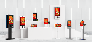 批发15.6 21.5 23.8英寸安卓POS自付机，带80毫米热敏打印机可选购物酒店条形码阅读器 - Product Image 2