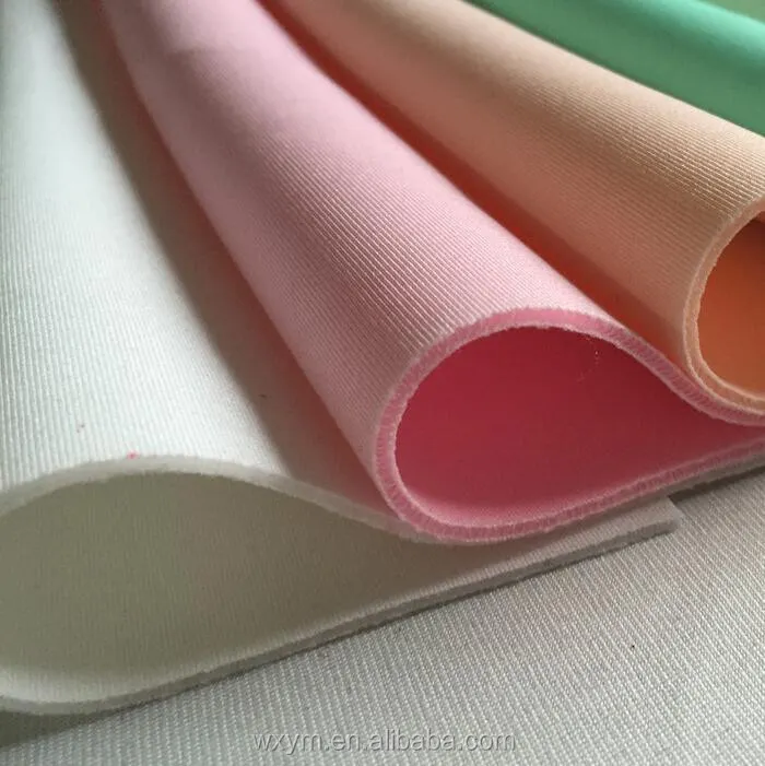 Trong Kho Căng Dệt Kim Polyester Cotton Spandex 4-Cách Căng Trống Grey Poly Vải Cho In Ấn