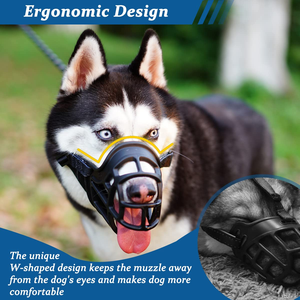 Adjustable Plastic <b>Pet</b> Soft Basketball Dog Muzzle Brakes for Small and Large Dog Mask Muzzle Mouth Cover - Product Image 3