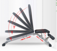 Banc de musculation réglable en métal pour usage commercial, pliable pour l'intérieur, portable, idéal pour la maison