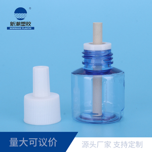 Bottiglia vuota in PET con ricarica di liquido repellente per zanzare con stoppino e tappo a vite - Product Image 2