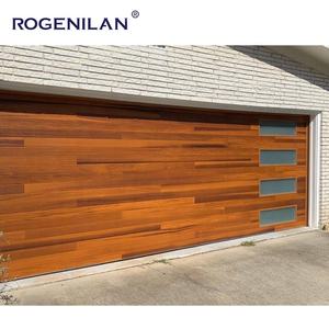 Porte de <span class=keywords><strong>garage</strong></span> sectionnelle moderne Rogenilan pour villas, en aluminium, électrique, style nord-américain - Product Image 4