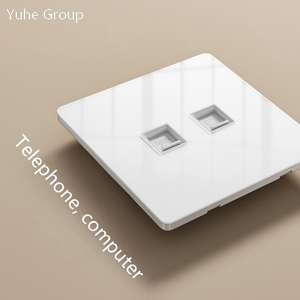 Universal PC panel wall <b>mounted</b> TV and computer Cat6 socket <b>board</b> - Product Image 6