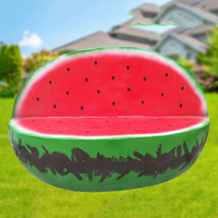 Y124 Banc Moderne de Luxe en Fibre de Verre en Forme de Fruit (Pastèque, Papaye) pour Extérieur, Jardin, Parc, Aménagement Paysager, Maternelle, École, Hôtel