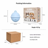 Localisateur GPS pour animaux de compagnie Airtag, collier de positionnement mondial anti-perte, en ABS, étanche, batterie remplaçable, mini pour chats et chiens, avec fonction cartographie