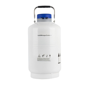 Conteneur à azote liquide en acier inoxydable avec revêtement en poudre, capacité de 35 L, avec couvercle de protection pour le stockage - Product Image 2
