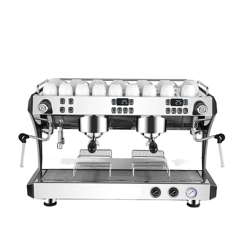 Corrima-máquina de café Espresso comercial, con dos grupos, nueva