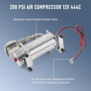 Pompe à suspension pneumatique multifonctionnelle 12V - Compresseur d'airbag utile avec poignée pour les activités de plein air - Product Image 2