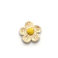 Appliques de fleurs en raphia faites à la main, multicolores, tissées, à 5 pétales, pour projets d'artisanat DIY
