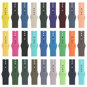 Bracelet en silicone souple classique pour <span class=keywords><strong>Apple</strong></span> <span class=keywords><strong>Watch</strong></span> 11 10 8 <span class=keywords><strong>7</strong></span>, bracelet sport en caoutchouc de remplacement pour IWatch 41/<span class=keywords><strong>45</strong></span> 42/46 49 <span class=keywords><strong>mm</strong></span> - Product Image 2