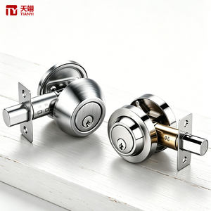 Serrure à pêne dormant monocylindre moderne en acier inoxydable Tianyi, kit de verrouillage de sécurité robuste pour portail d'entrée avec loquet réglable 60/70mm - Product Image 1