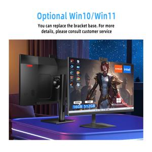 Venta Directa de Fábrica, Computadora Monobloque Todo en Uno, Pantalla Giratoria, I3 I5 I7 4ta 12va Generación, OEM IPS Multifuncional AIO DDR3 OEM - Product Image 4