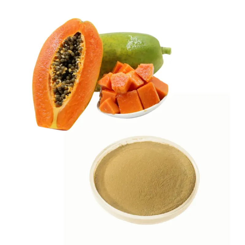 Factory Supply Water Soluble Enzyme Powder Papain Papaya Extract